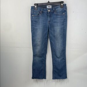 PAIGE Riley Crop Flare Blue Jeans Glendora size 27